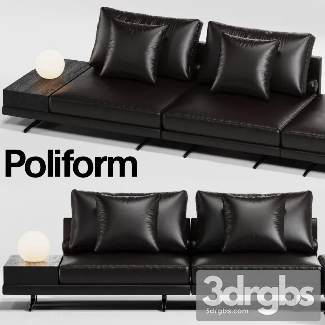 Mondrian Small Sofa 01 3D Model Free