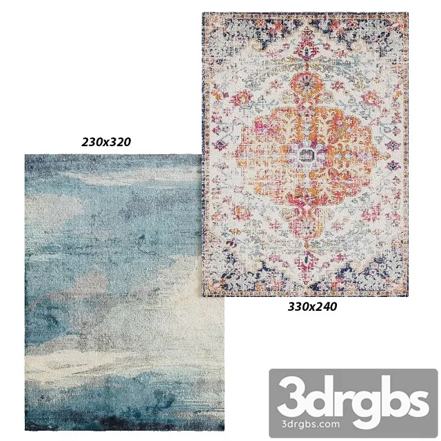 Monet Stunning Rug 3D Model Free