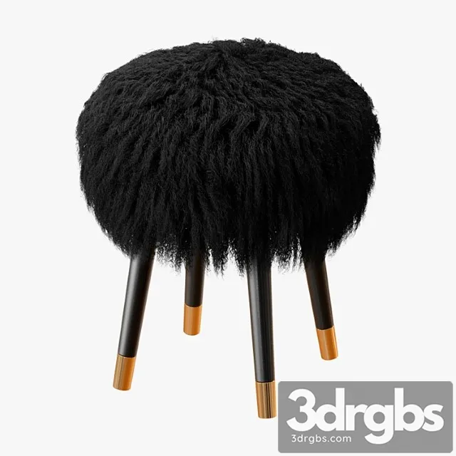 Mongolian lamb stool 2 3D Model Free
