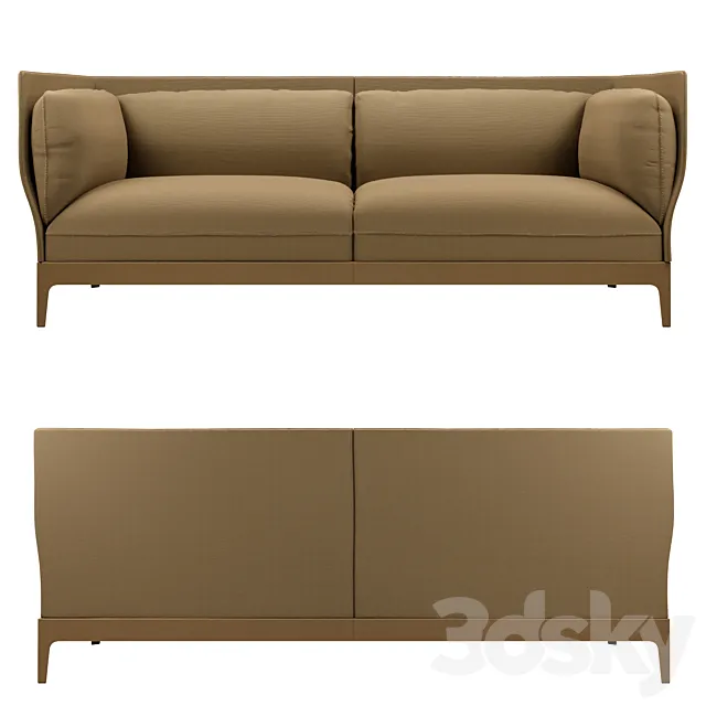 Monica Forster Poltrona Frau Alone Sofa Cloth 3D Model