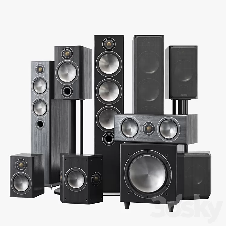 Monitor audio bronze 3D Model Free Download