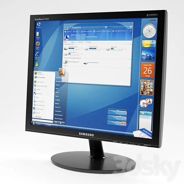 Monitor Samsung SyncMaster E1920NR 3DModel