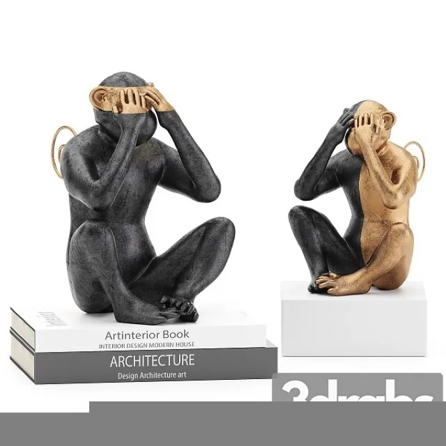 Monkey Decor 3D Model Free
