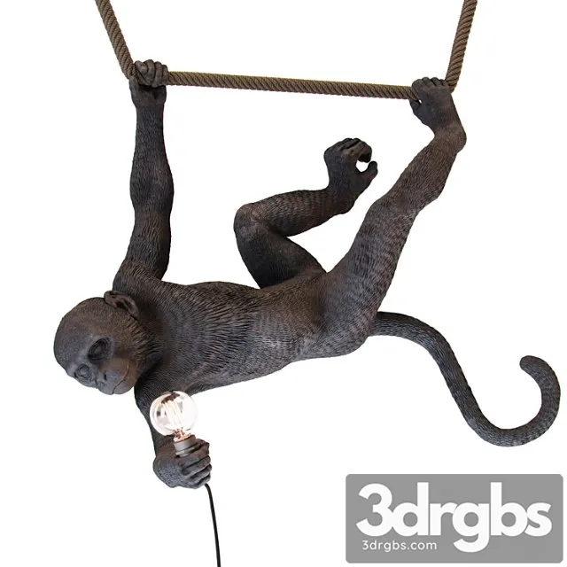 Monkey lamp swing 3D Model Free