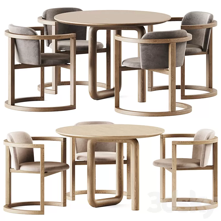 Mono Table by Objects and Ideas and Stir Chair by Kazuko Okamoto