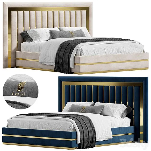 Monoko bed by Fortune home 3D Model