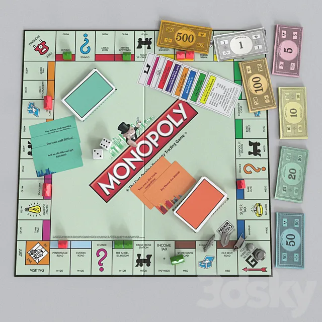 Monopoly 3D Model