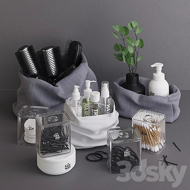 Monotone Haircare Set 3D Model