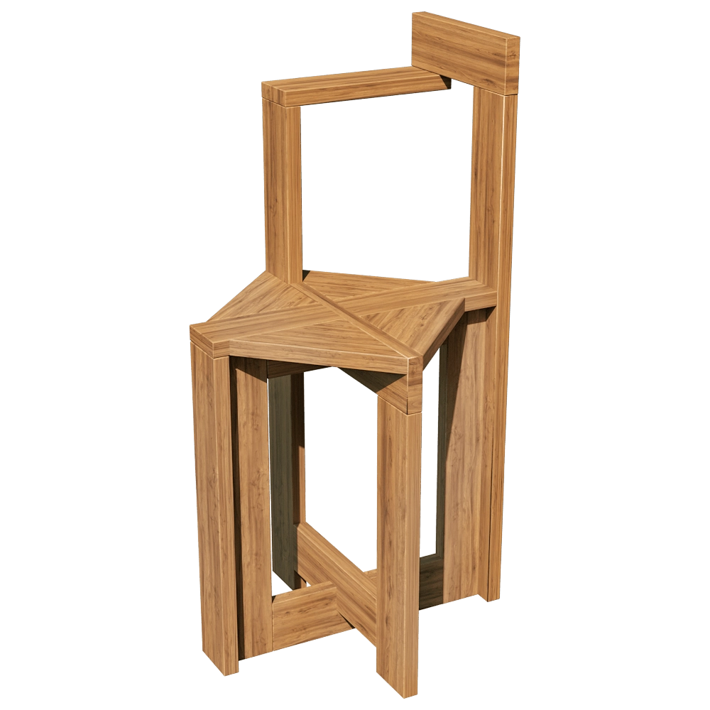 Monotropa - Chair Berber 3D Model
