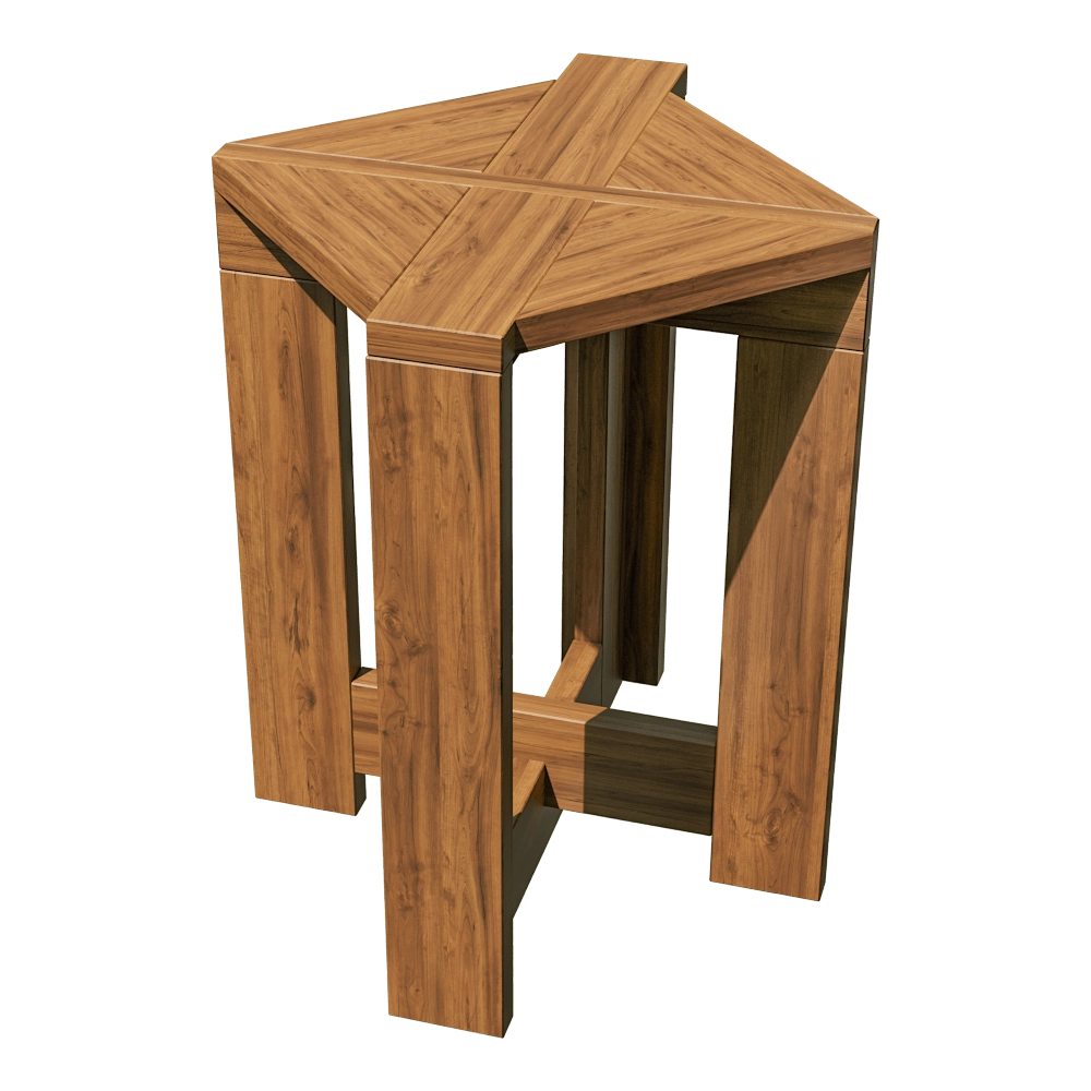 Monotropa - Stool Berber Single 3D Model