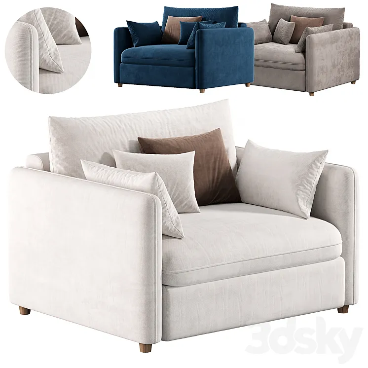 Mons Wagon Armchiar by skdesign 3D Model Free