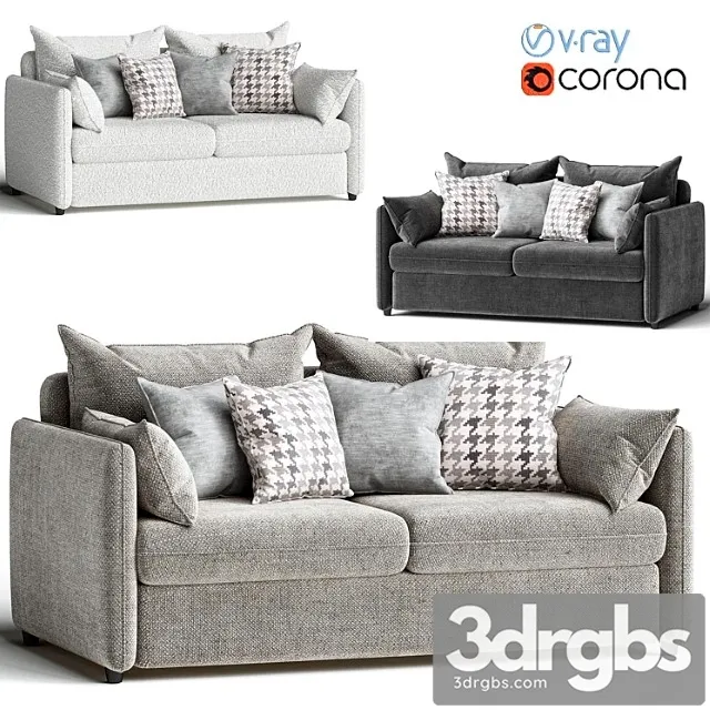 Mons Wagon Sofa by Skdesign Sofas 3D Model Free