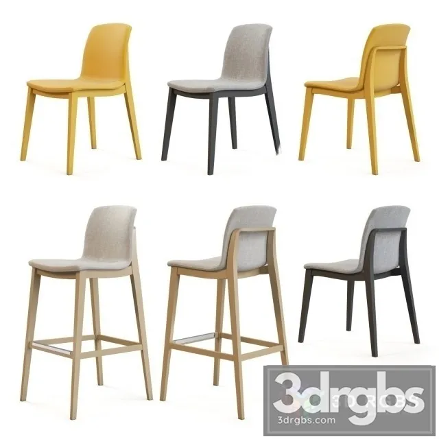 Montbel Chair Bar Stool 3D Model Free