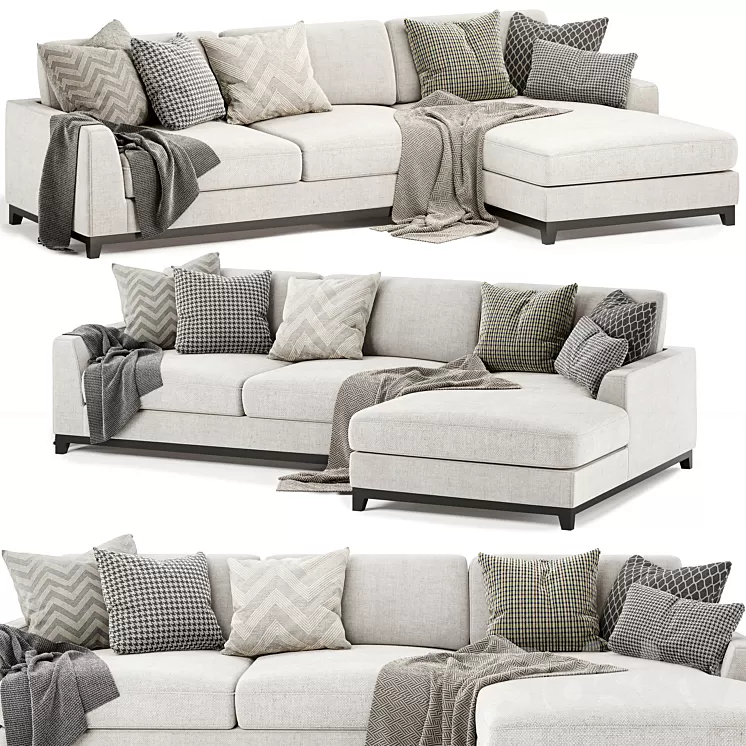 Monte chaise lounge 3D Model Free