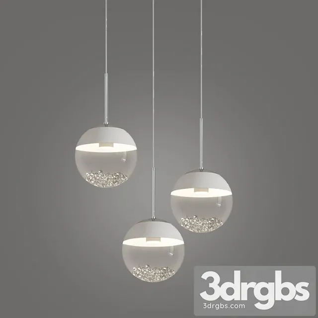 Montefio 3 led linear suspension by eglo 3D Model Free