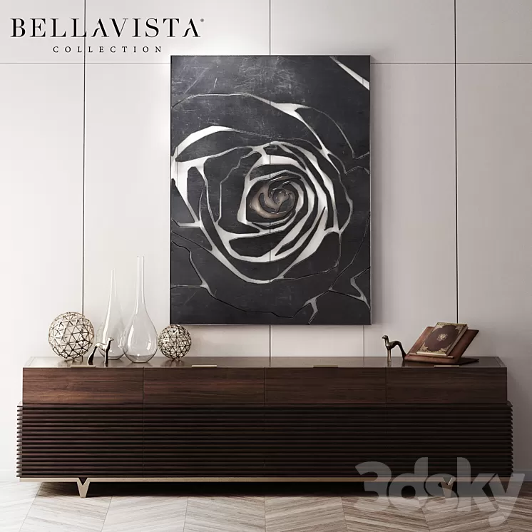 Montmartre Credenza by Bellavista Collection 3D Model
