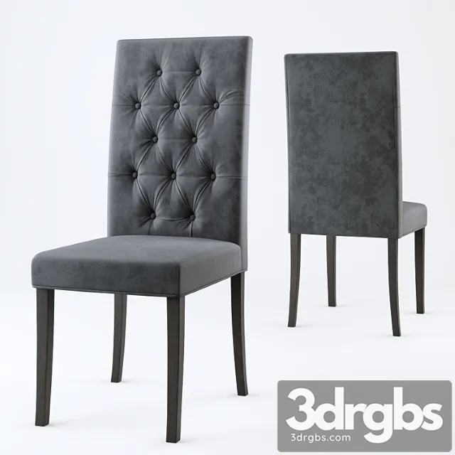 Montrose button back dining chairs 2 3D Model Free