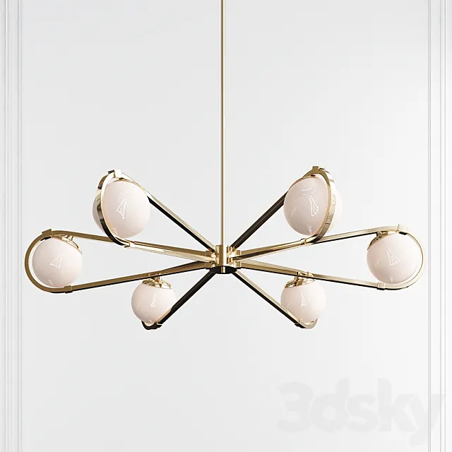 Montvale Chandelier by Currey & Company 3D Model