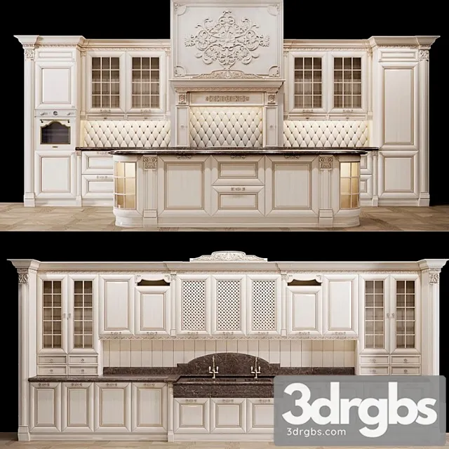 Monza Classic Kitchen 3D Model Free