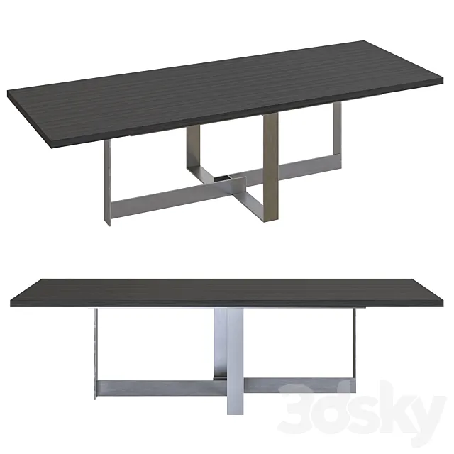 Mood by Flexform JACQUES - dining table 3D Model