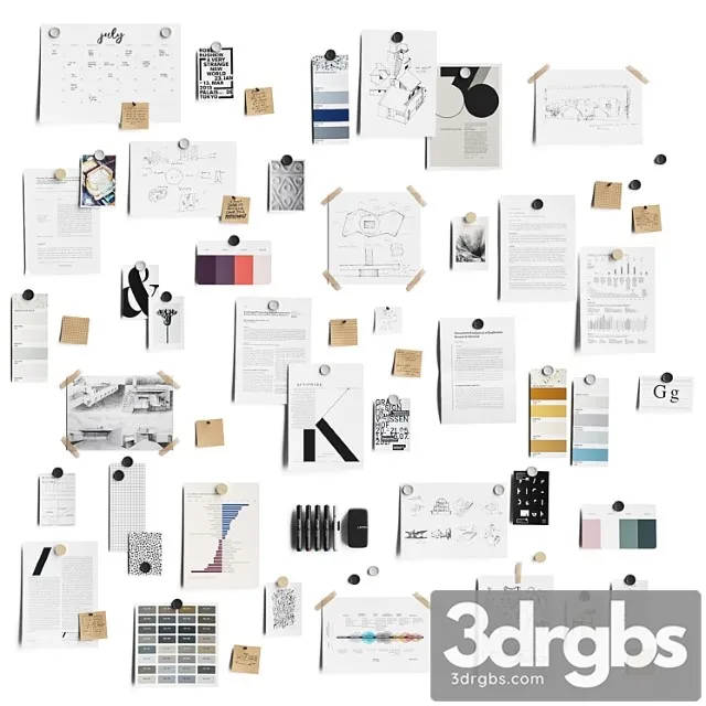 Moodboard stickers set 1