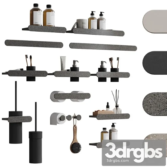 Moon Bathroom Accessories by Rexa 3D Model Free