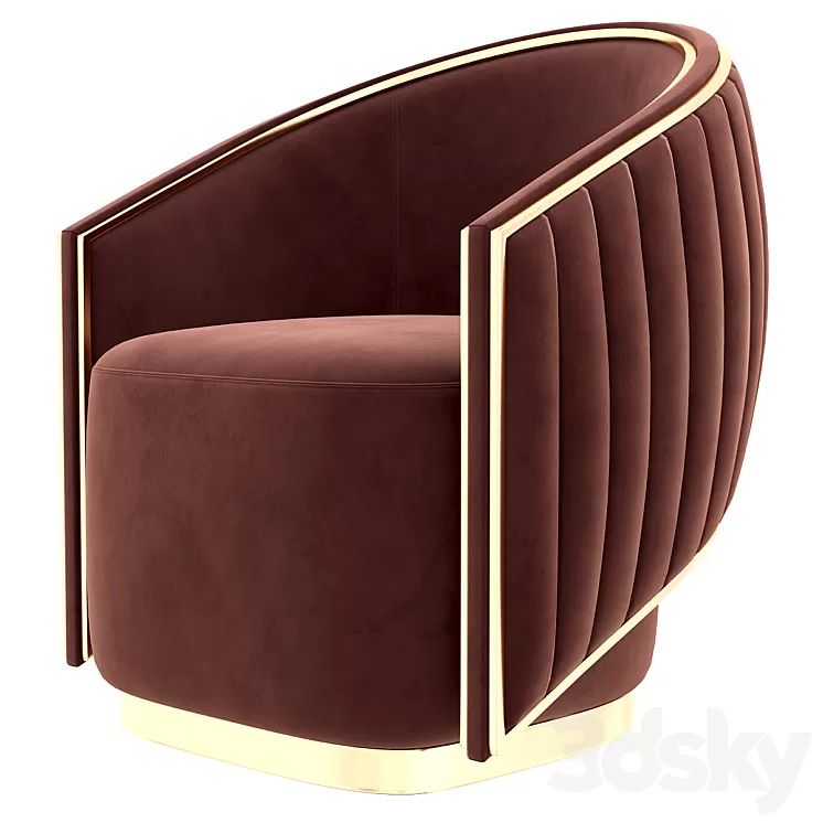 Moon berger chair 3D Model