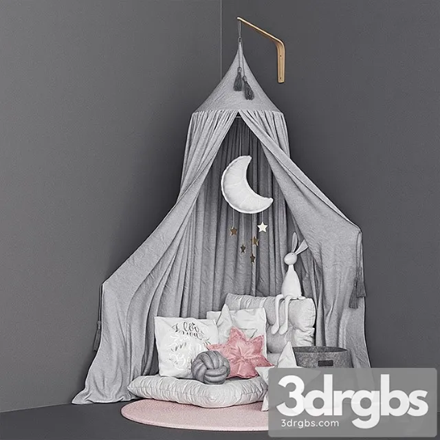 Moon Canopy Set 3D Model Free