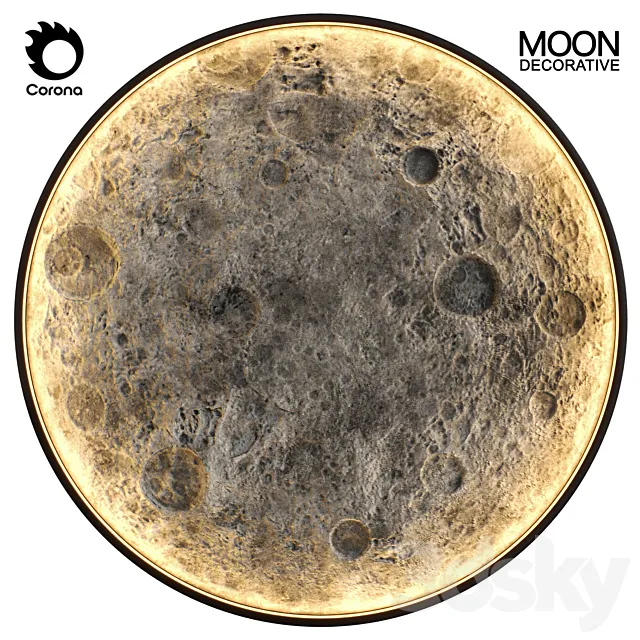 MOON decorative 3D Model