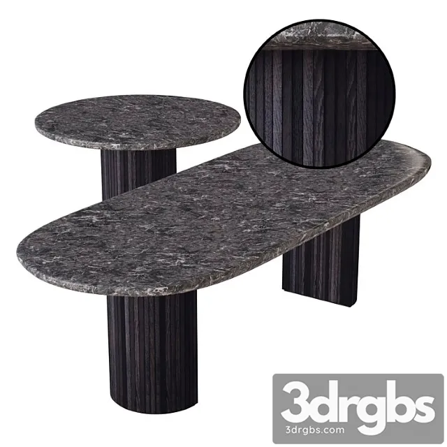 Moon dining table 2 3D Model Free
