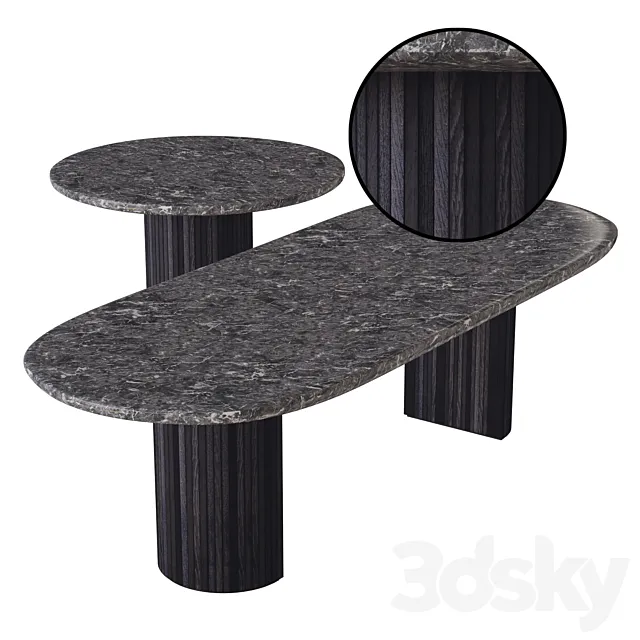 moon dining table 3D Model