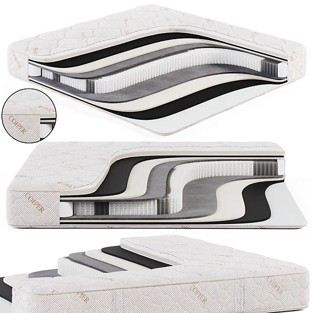 MOON FAMILY COPPER 684 Standart mattress 3D Model