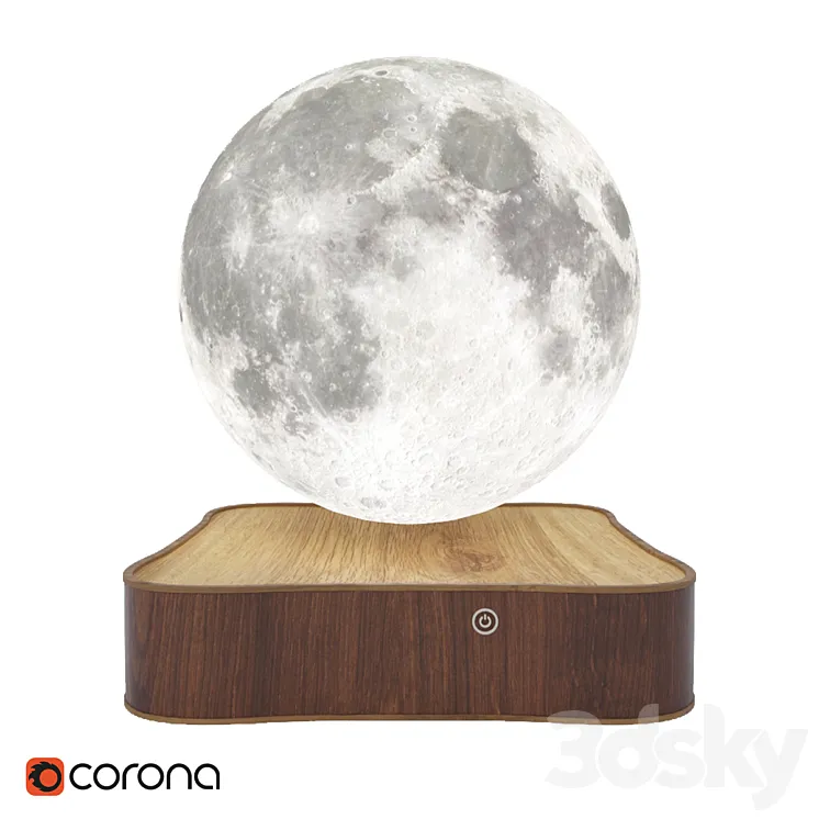 Moon lamp 3D Model Free