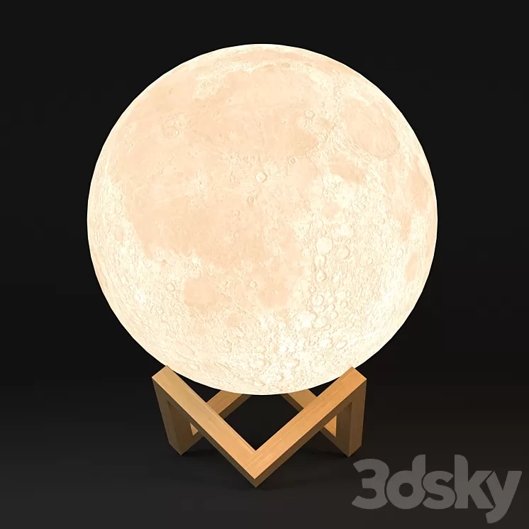Moon lamp 3D Model