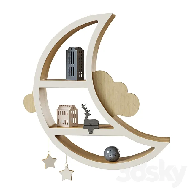 Moon shelf 3DModel