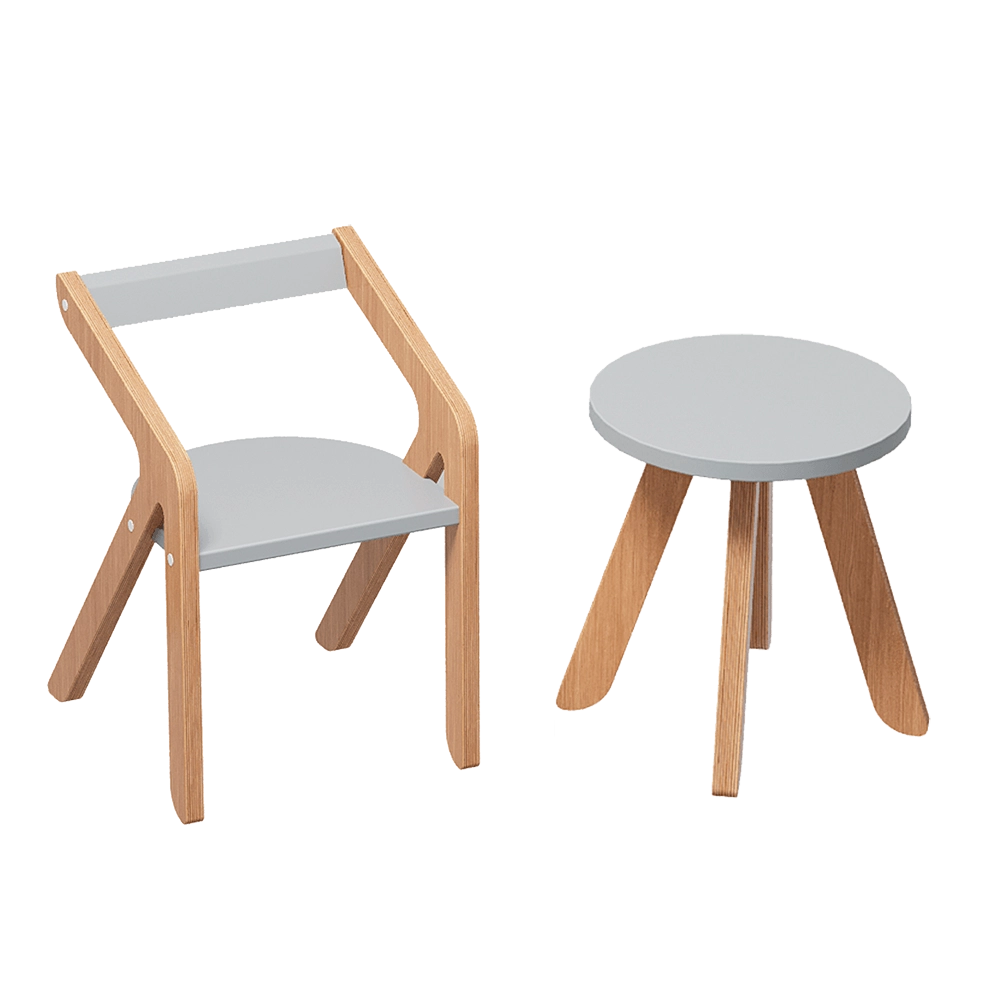 Moonk - Malevich chair and pedestal S and M 3D Model