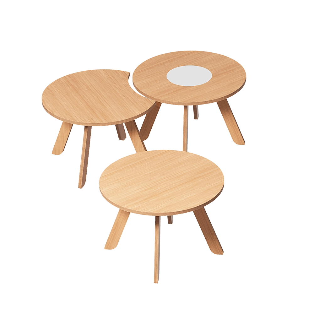 Moonk - Mobius tables sizes S and M 3D Model