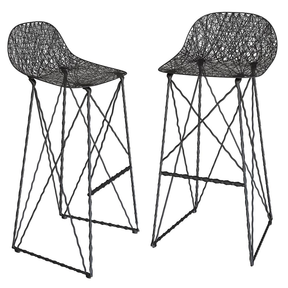 Moooi  - Bar Stool Carbon 3D Model