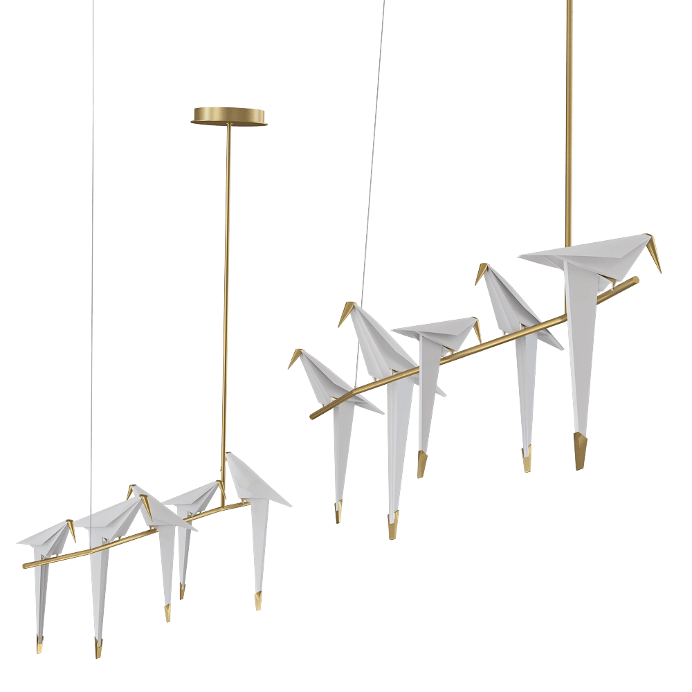 Moooi  - Chandelier Heracleum Perch Light Branch 3D Model