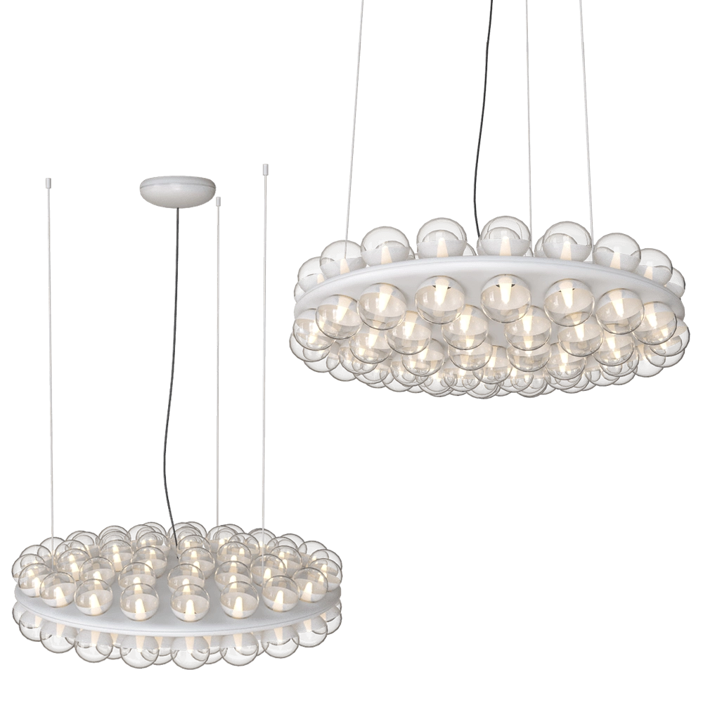 Moooi  - Chandelier Prop Round Double LED Suspension 3D Model