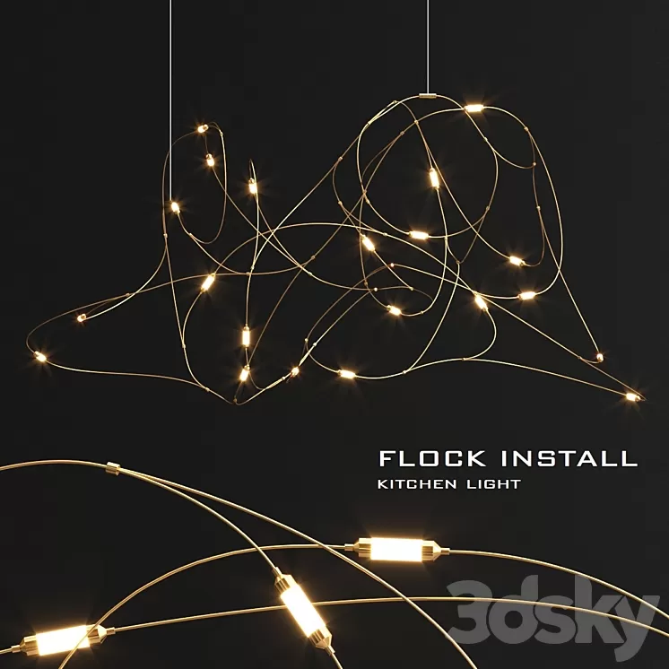 Moooi flock light 3D Model