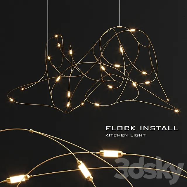 Moooi flock light 3DModel