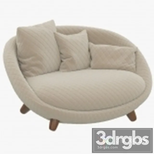 Moooi Love Armchair 3D Model Free