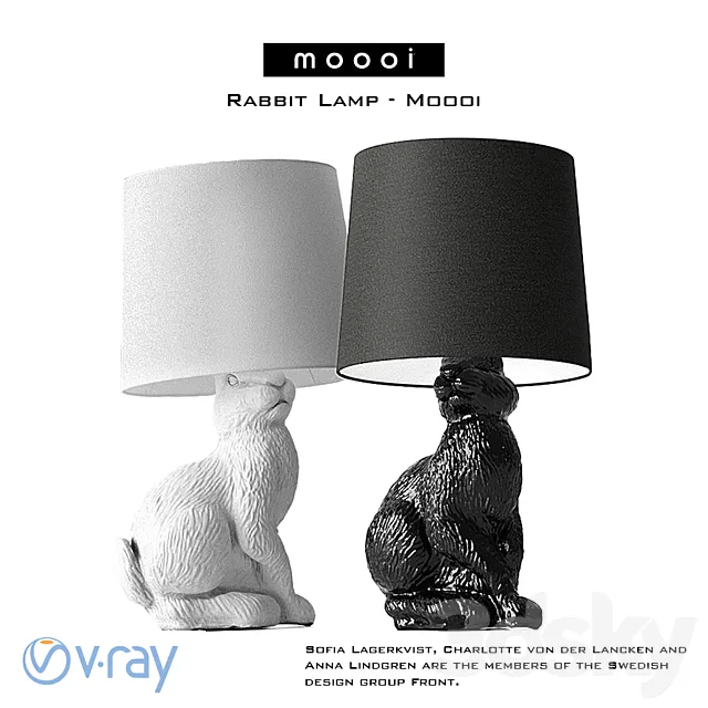 Moooi Rabbit by Front 3D Model