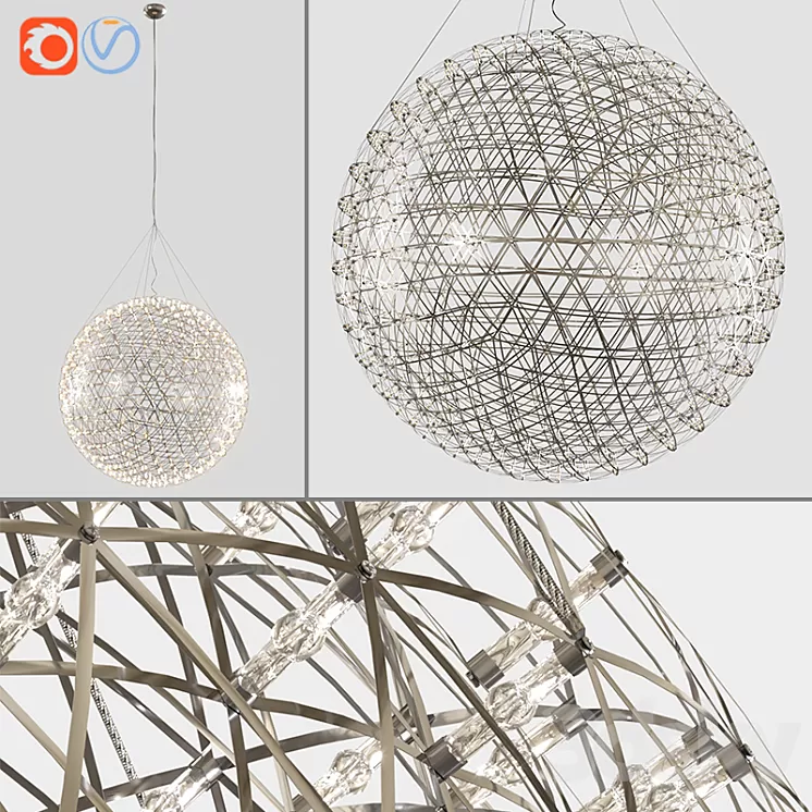 Moooi Raimond R127 Suspended Lamp 3D Model