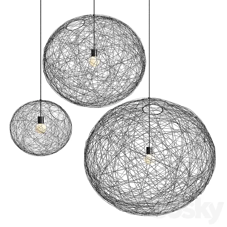Moooi Random Pendant light 3D Model Free