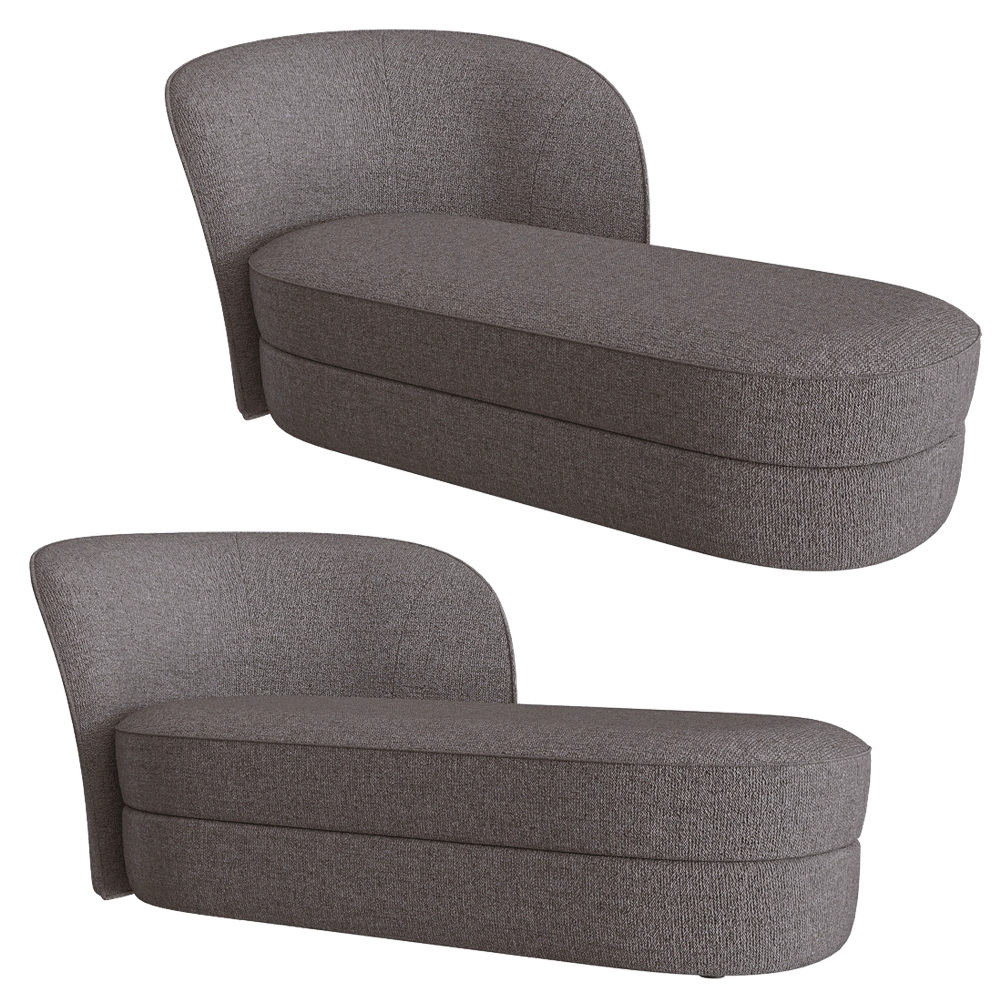 Moooi  - Sofa Aldora Chaise Longue 3D Model