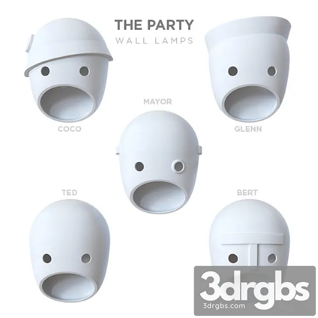 Moooi the party wall lamps 3D Model Free