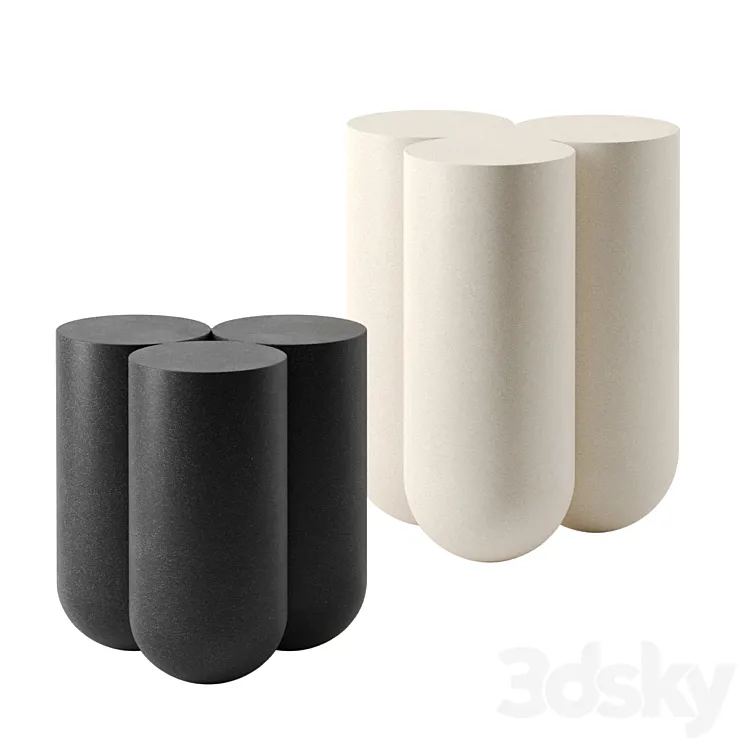 Moor side tables by Lisa Allegra 3D Model Free