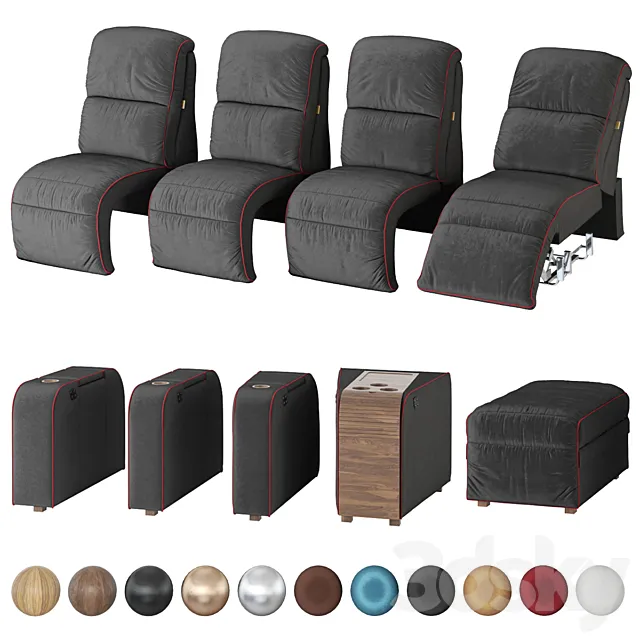 Moovia Dallas sections 3D Model